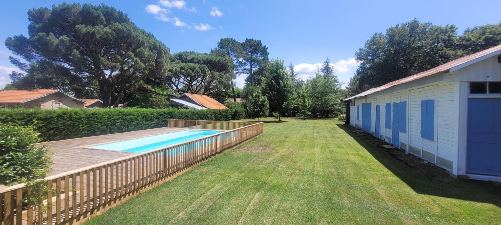 Charmante Maison Dans Les Landes X 10 Avec Piscine Et Salle D Escalade Lue Exteriér fotografie