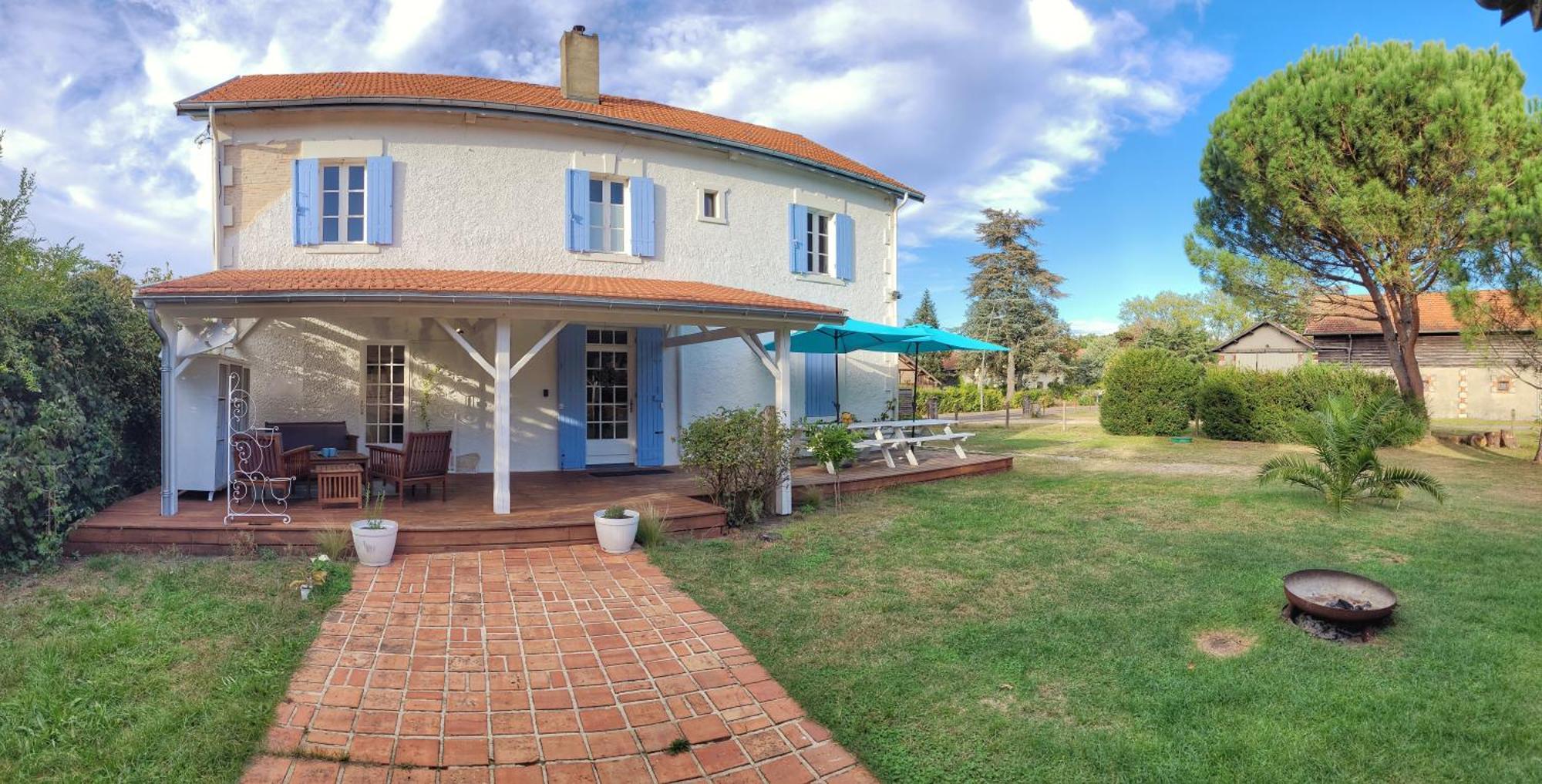 Charmante Maison Dans Les Landes X 10 Avec Piscine Et Salle D Escalade Lue Exteriér fotografie