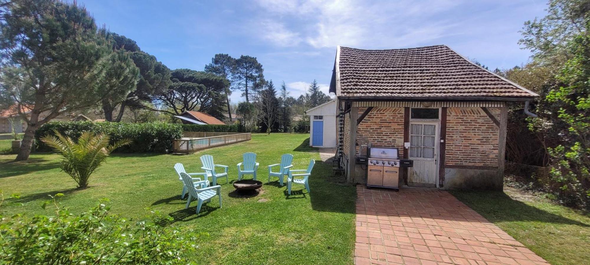 Charmante Maison Dans Les Landes X 10 Avec Piscine Et Salle D Escalade Lue Exteriér fotografie